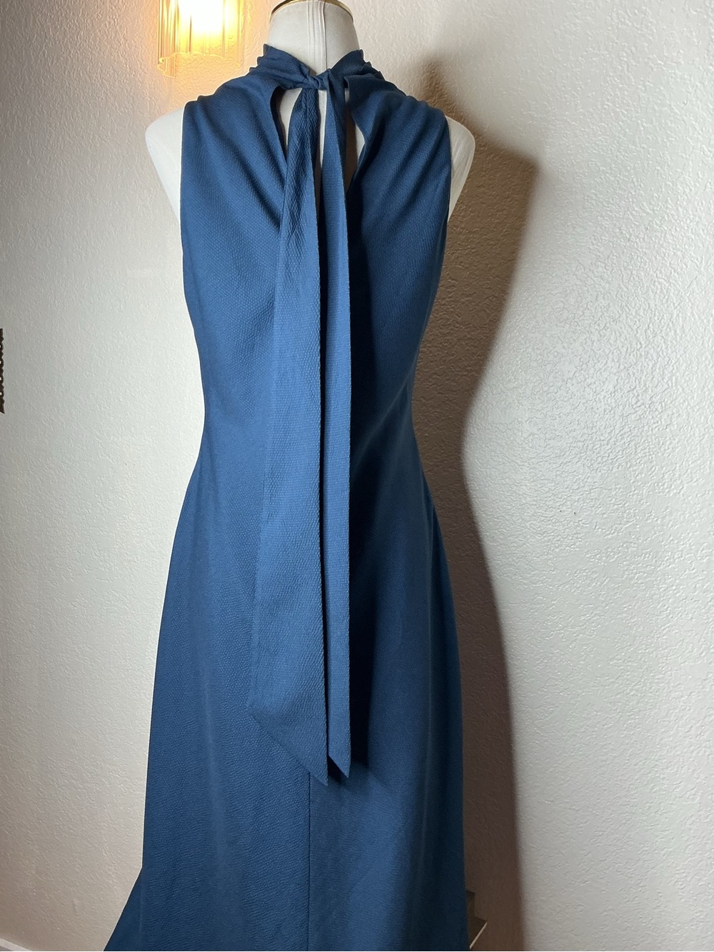 Ted Baker Teal Tie-Neck Maxi Dress